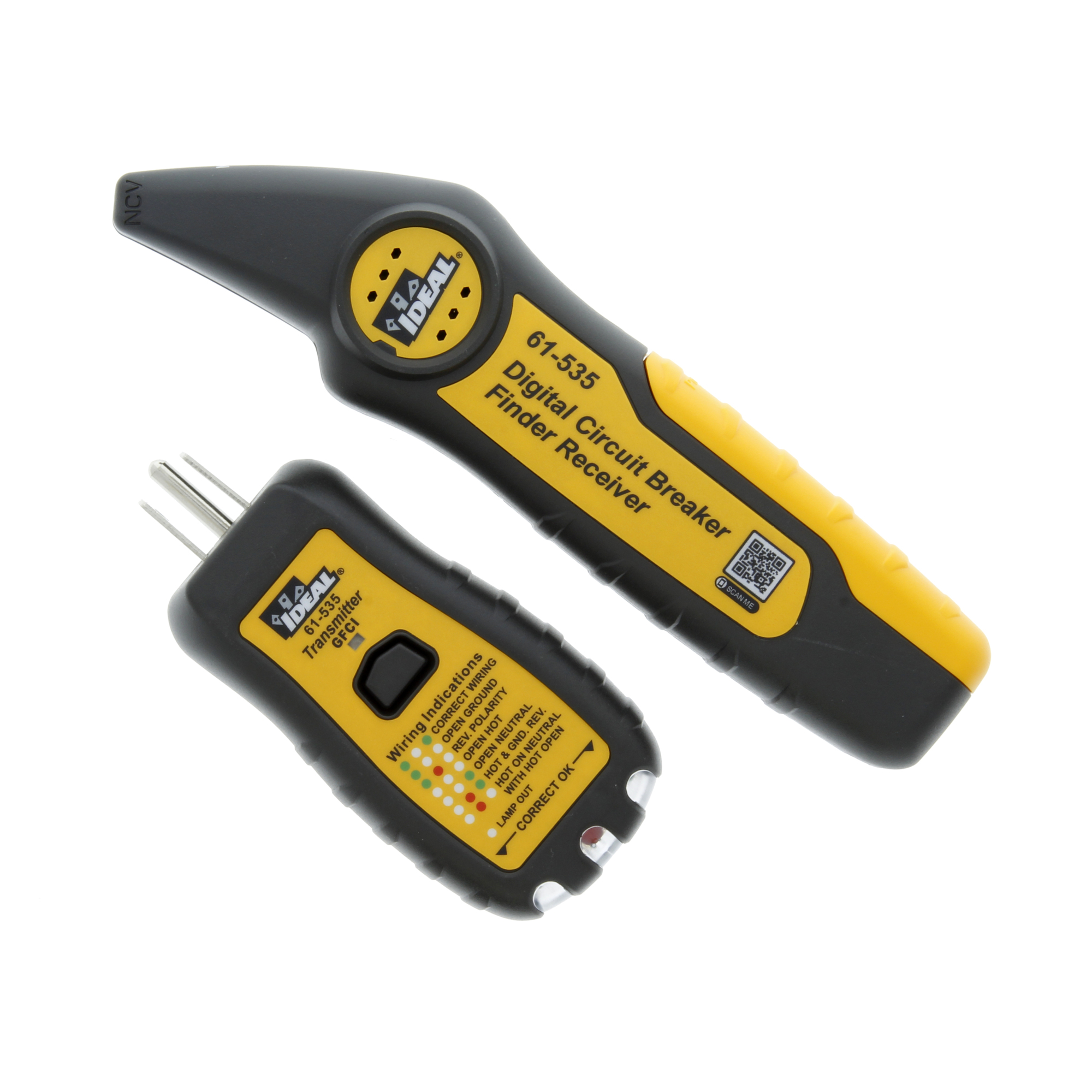 IDEAL, Circuit Breaker Finder 120V AC, GFCI Test, Built-in Flashlight, Low battery Indication, 61-535